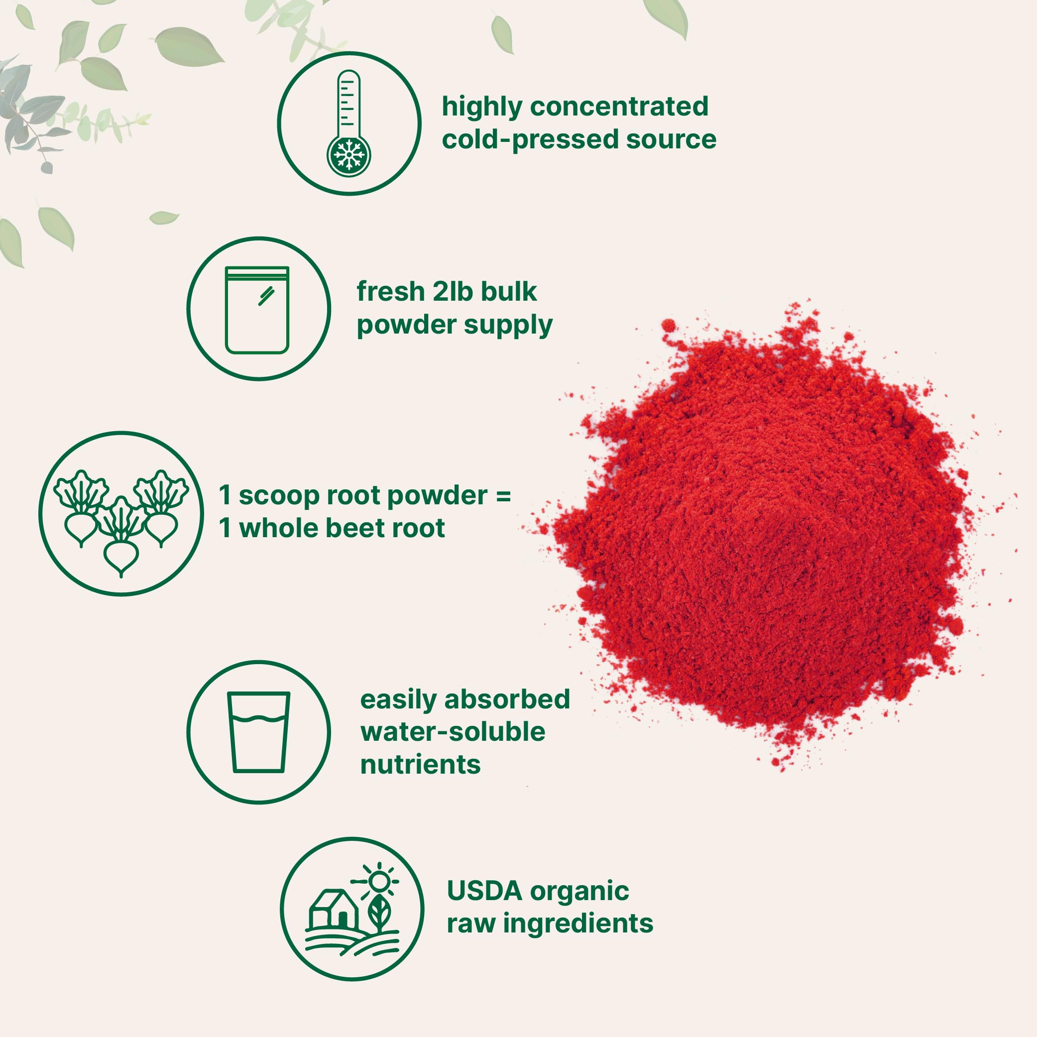 Micro Ingredients Organic Beet Root Powder 930g side view