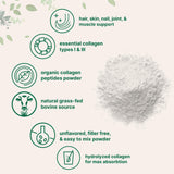 Micro Ingredients Organic Bovine Collagen Peptide Powder mixed in a smoothie