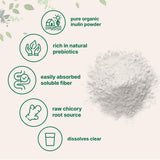 Micro Ingredients Organic Chicory Root Inulin Powder back view