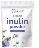 Micro Ingredients Organic Chicory Root Inulin Powder front view