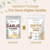Micro Ingredients Organic Garlic Powder 3lb pouch side view