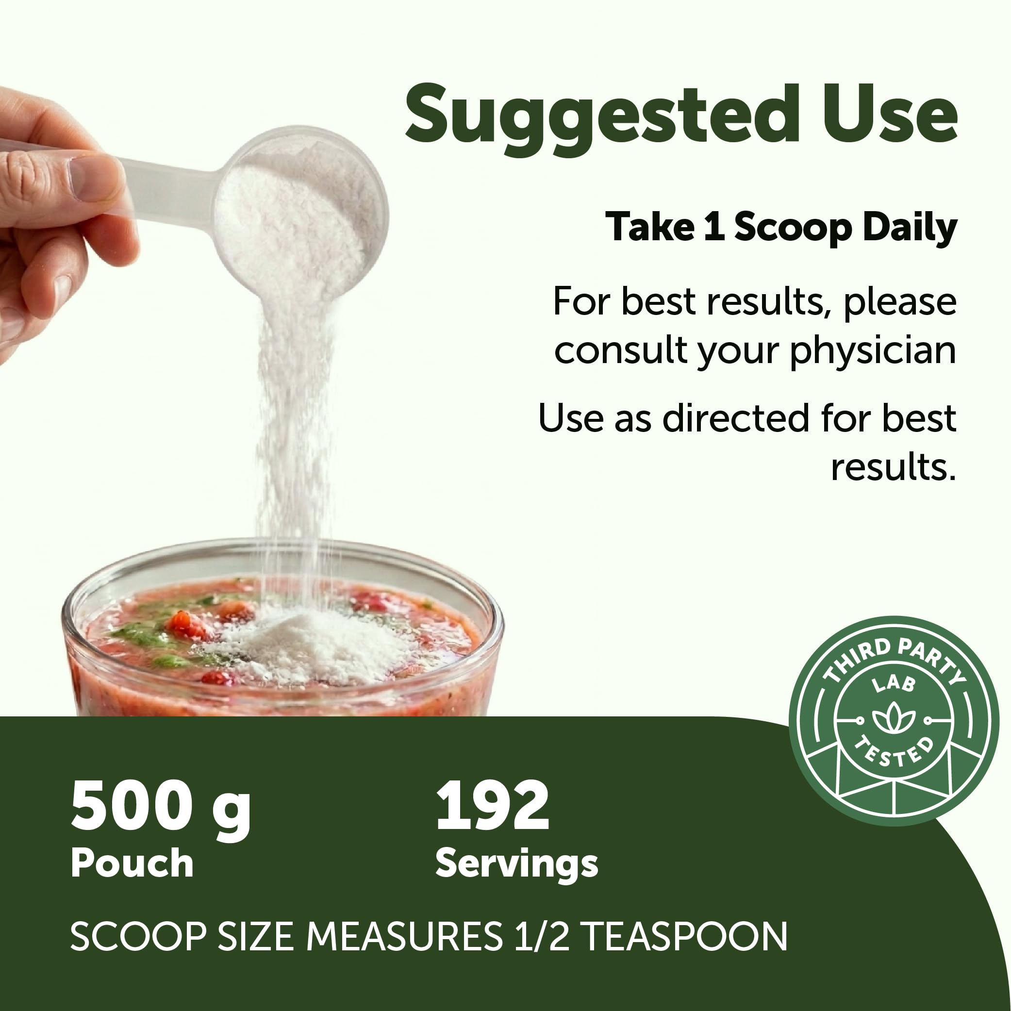 Micro Ingredients Organic Inulin Powder 500g in a smoothie