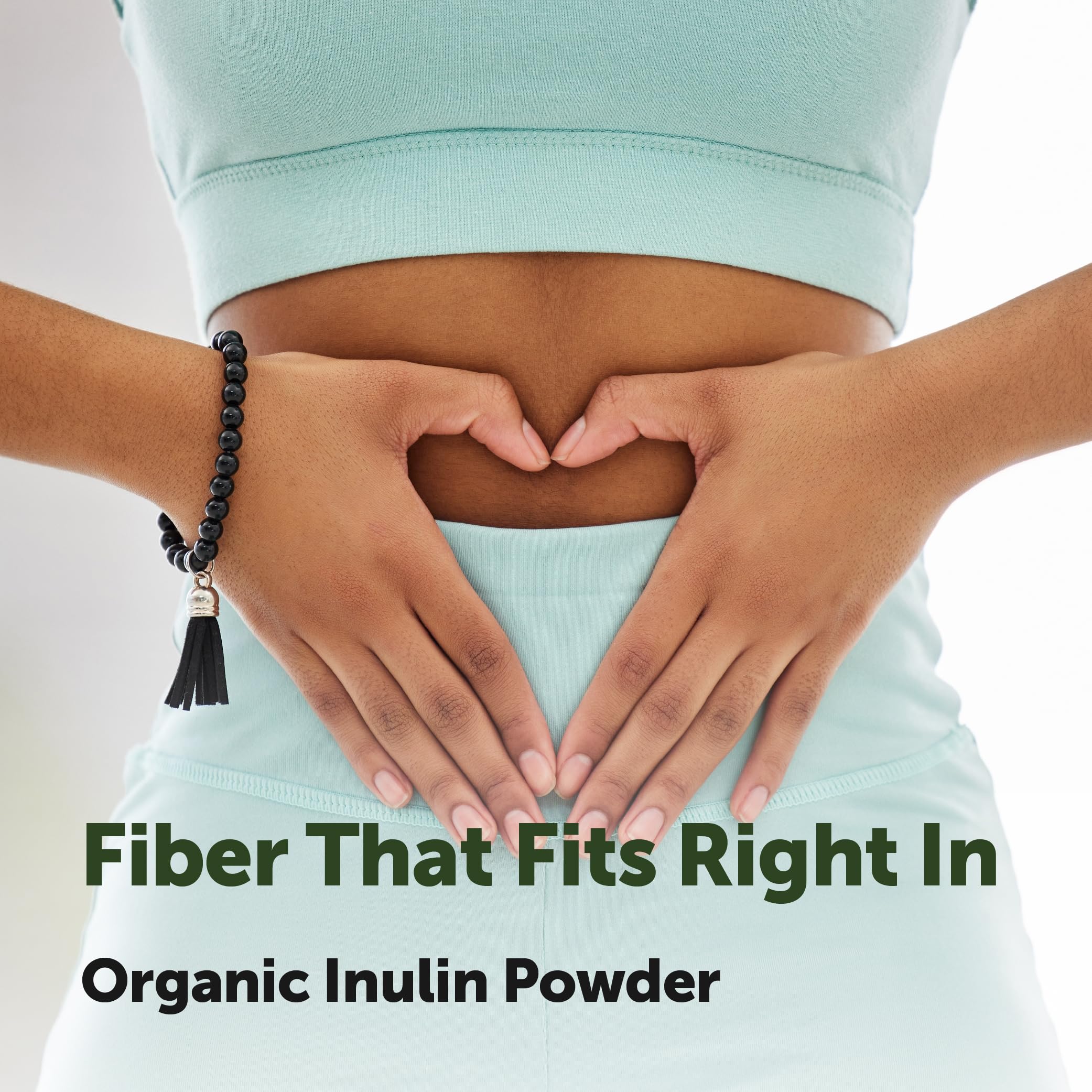 Micro Ingredients Organic Inulin Powder 500g mixed in yogurt
