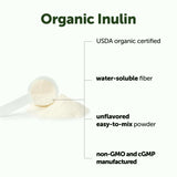 Micro Ingredients Organic Inulin Powder 500g packaging with scoop