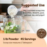 Micro Ingredients Organic MCT Oil Powder in a smoothie