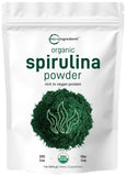 Micro Ingredients Organic Spirulina Powder 1 Pound packaging front view