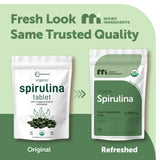 Micro Ingredients Organic Spirulina Tablets packaging side view