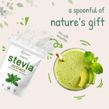 Micro Ingredients Organic Stevia Powder 227g back view with nutritional information