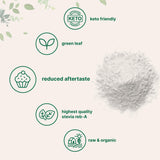 Micro Ingredients Organic Stevia Powder packaging side view