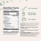 Micro Ingredients Organic Wheatgrass Superfood Powder packaging
