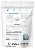 Micro Ingredients Potassium Chloride Powder 1kg back view