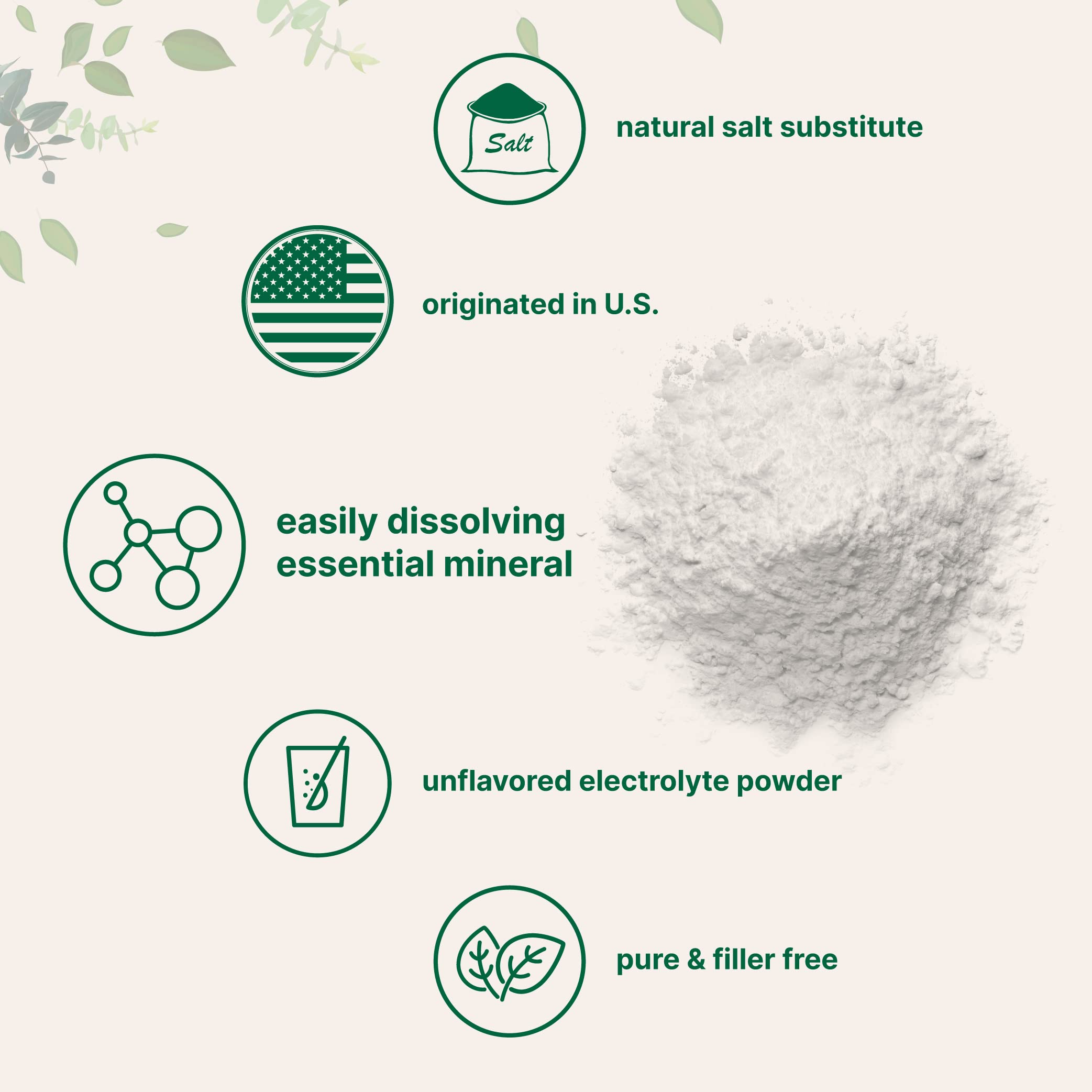 Micro Ingredients Potassium Chloride Powder 1kg scoop included