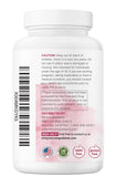 Micro Ingredients Pure D-Mannose Veggie Capsules bottle with a glass of water
