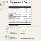 Micro Ingredients Pure Methylated B Complex 480 Capsules side view