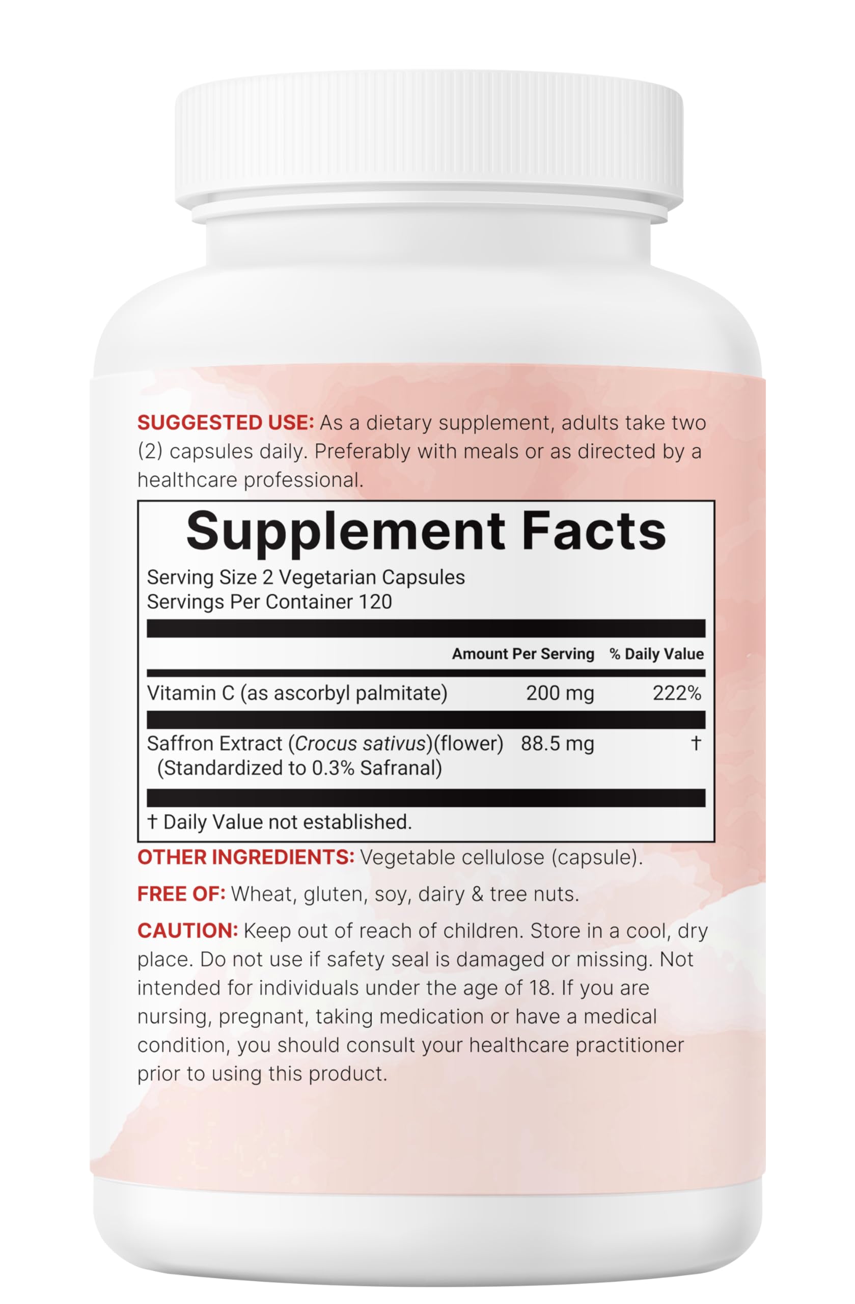 Micro Ingredients Pure Saffron Extract capsules in a hand
