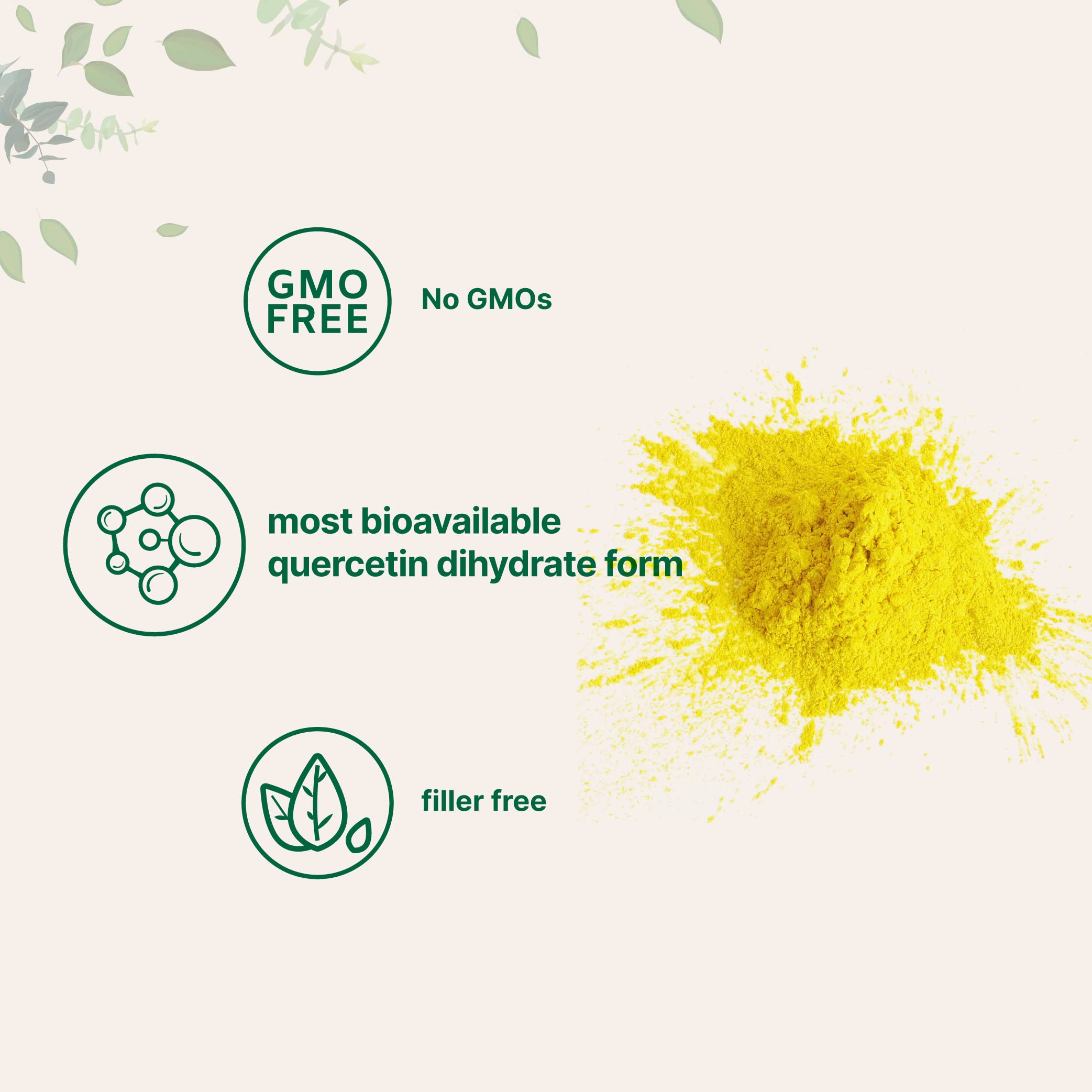 Micro Ingredients Quercetin Dihydrate Powder scoop included