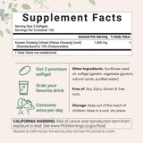 Micro Ingredients Red Panax Ginseng Softgels packaging