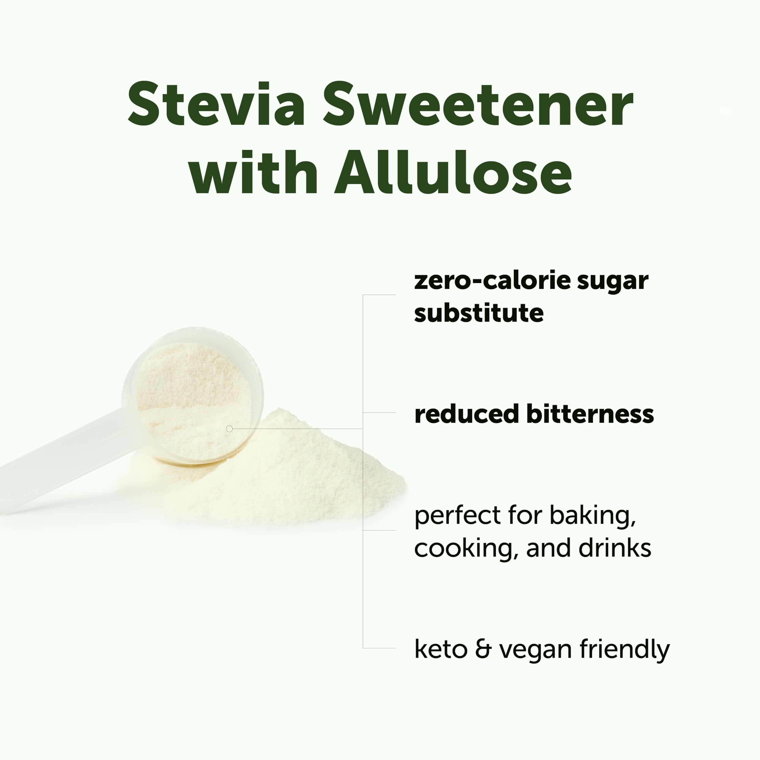 Micro Ingredients Stevia Sugar Substitute side view showing packaging details