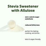 Micro Ingredients Stevia Sugar Substitute side view showing packaging details