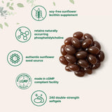 Micro Ingredients Sunflower Lecithin Softgels 2400mg packaging