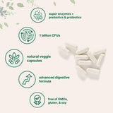 Micro Ingredients Super Enzymes+ capsules in a hand for size reference