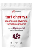 Micro Ingredients Tart Cherry+ Softgels 300 count front view