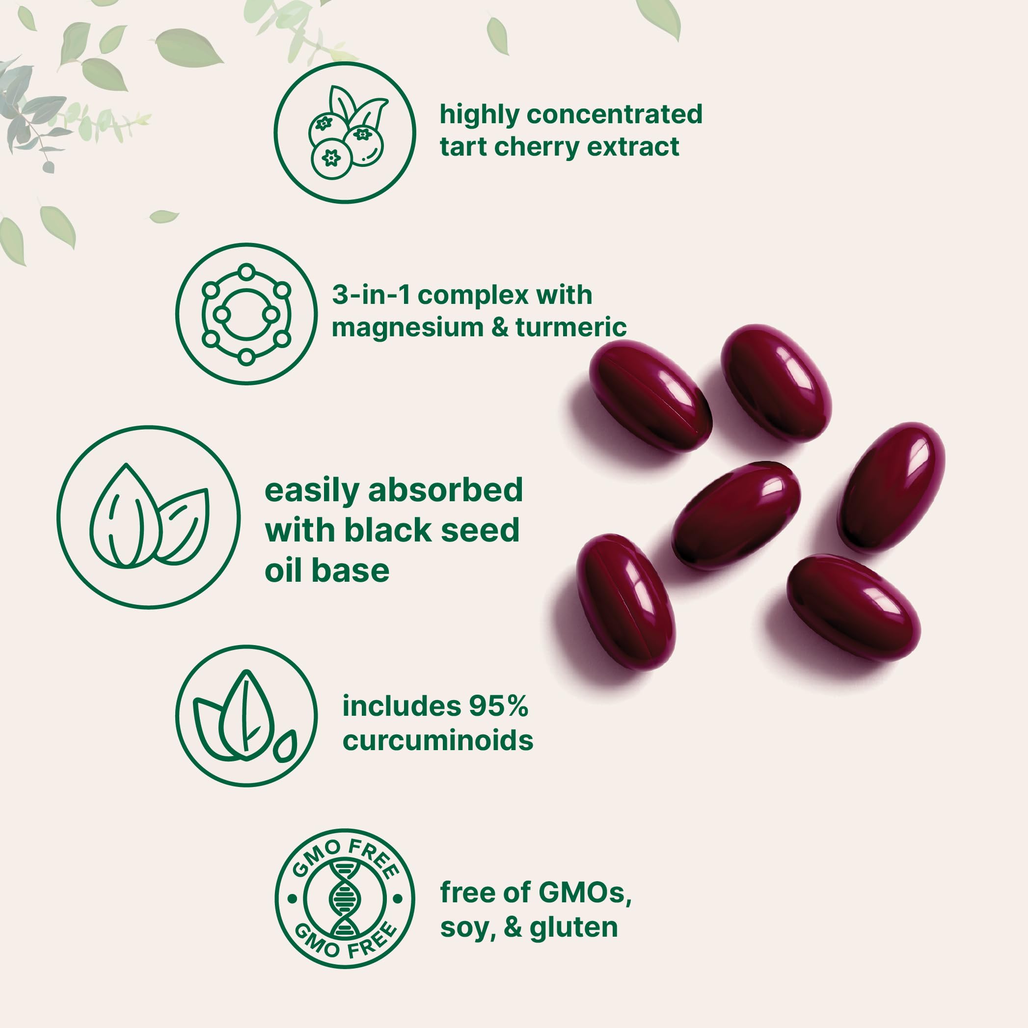 Micro Ingredients Tart Cherry+ Softgels softgel close-up