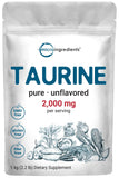 Micro Ingredients Taurine Powder 1kg pouch front view