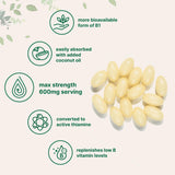 Micro Ingredients Vitamin B1 softgels with coconut oil
