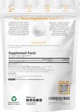 Micro Ingredients Vitamin C Powder packaging side view