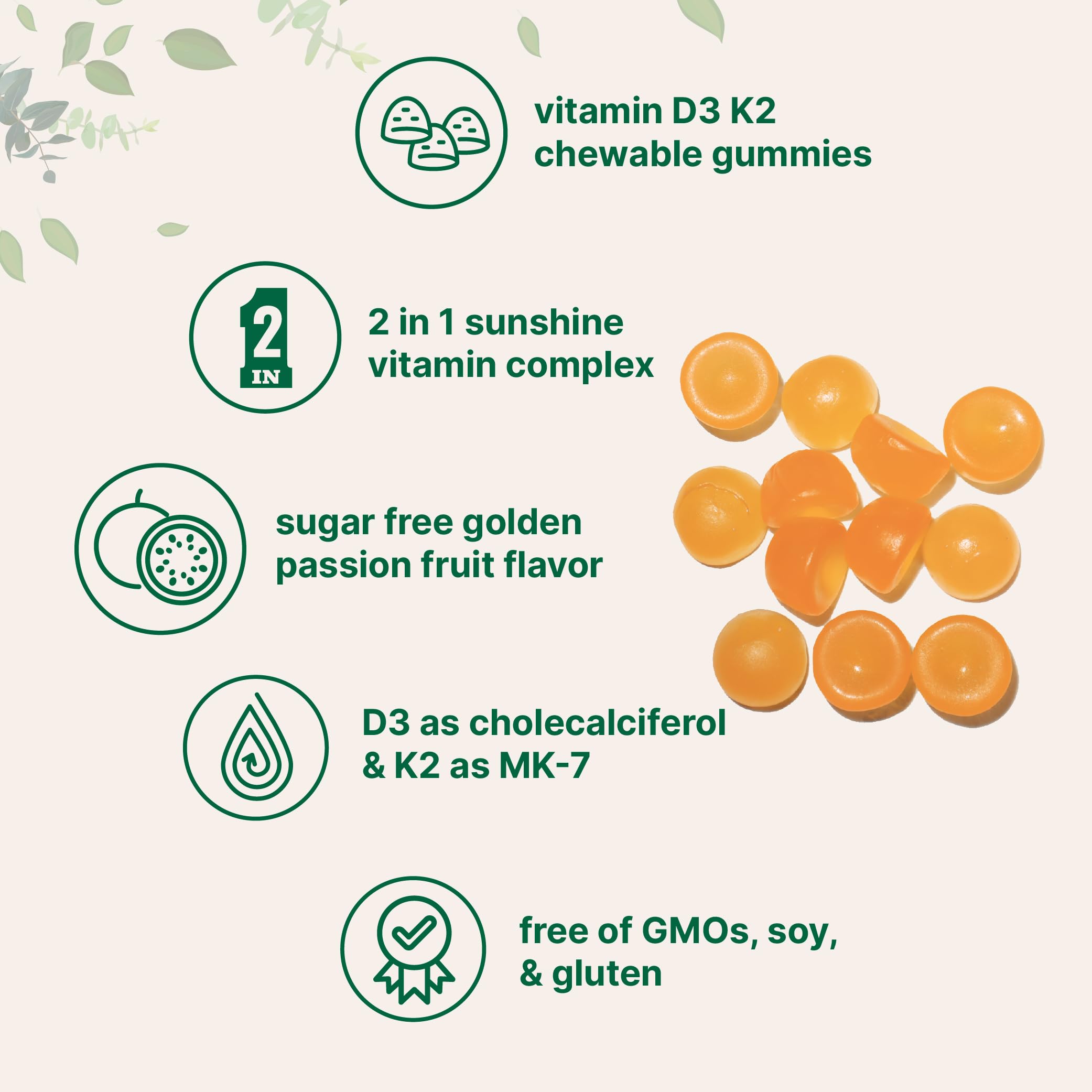 Micro Ingredients Vitamin D3 + K2 Gummies bottle opened showing gummies