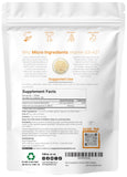 Micro Ingredients Vitamin D3 K2 softgels back view showing nutritional information