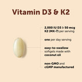 Micro Ingredients Vitamin D3 + K2 softgels close-up of softgel