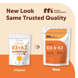 Micro Ingredients Vitamin D3 + K2 softgels pouch packaging