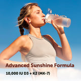 Micro Ingredients Vitamin D3 & K2 Softgels side view