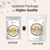 Micro Ingredients Vitamin D3 + K2 Softgels with coconut oil infusion