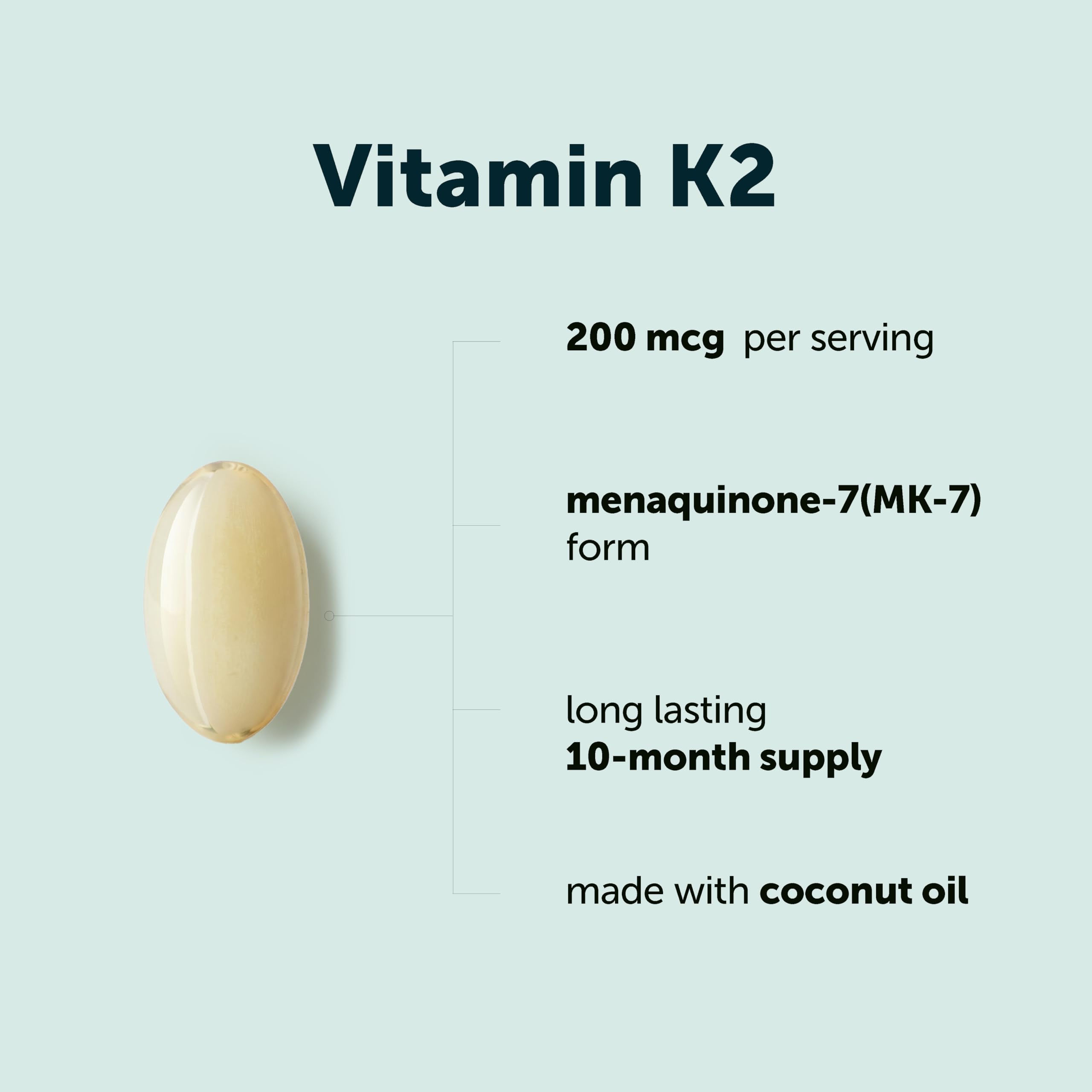 Micro Ingredients Vitamin K2 MK-7 softgel close-up
