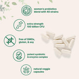 Micro Ingredients Women's Probiotic Veggie Capsules side view
