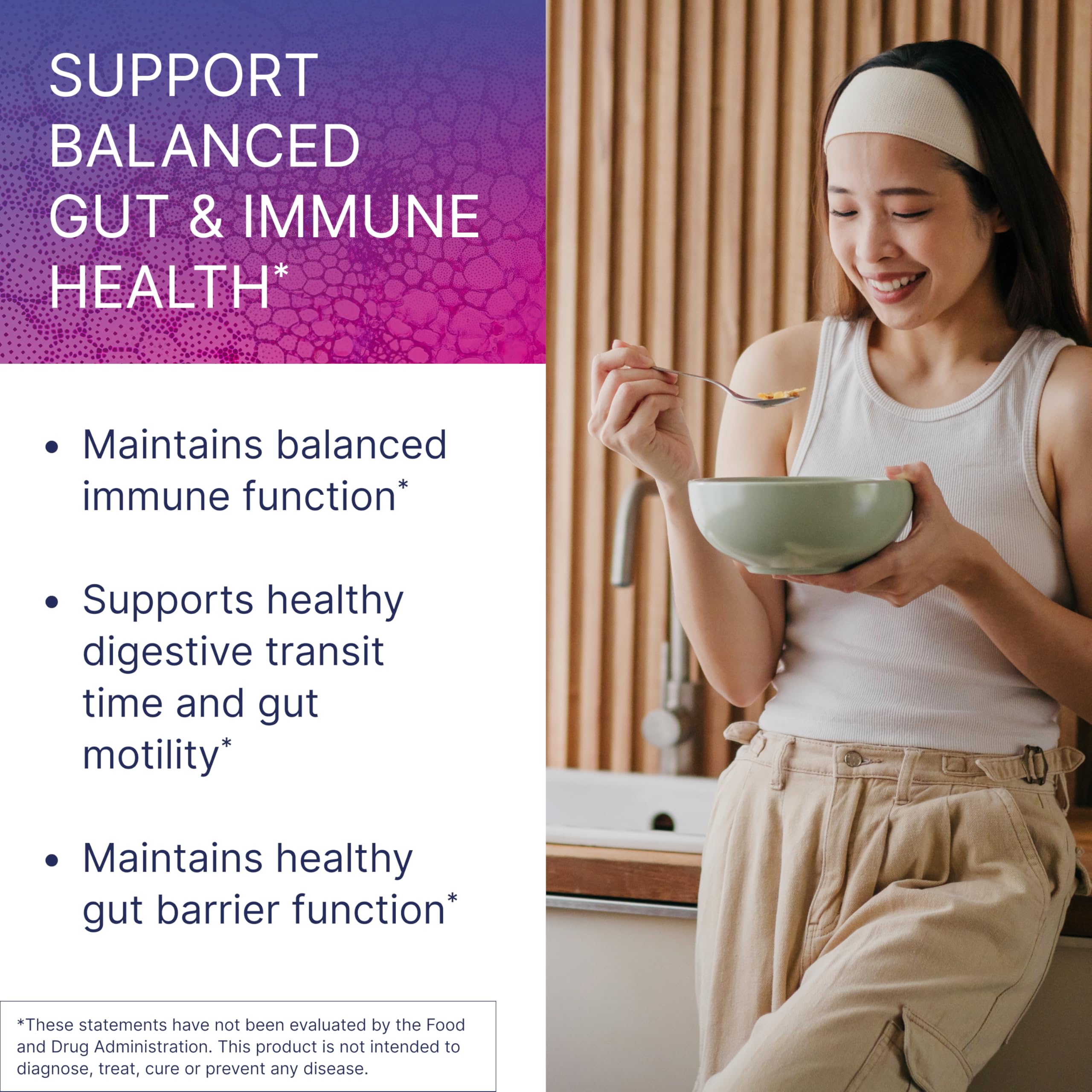 Microbiome Labs Daily Probiotic Capsules 40g side view