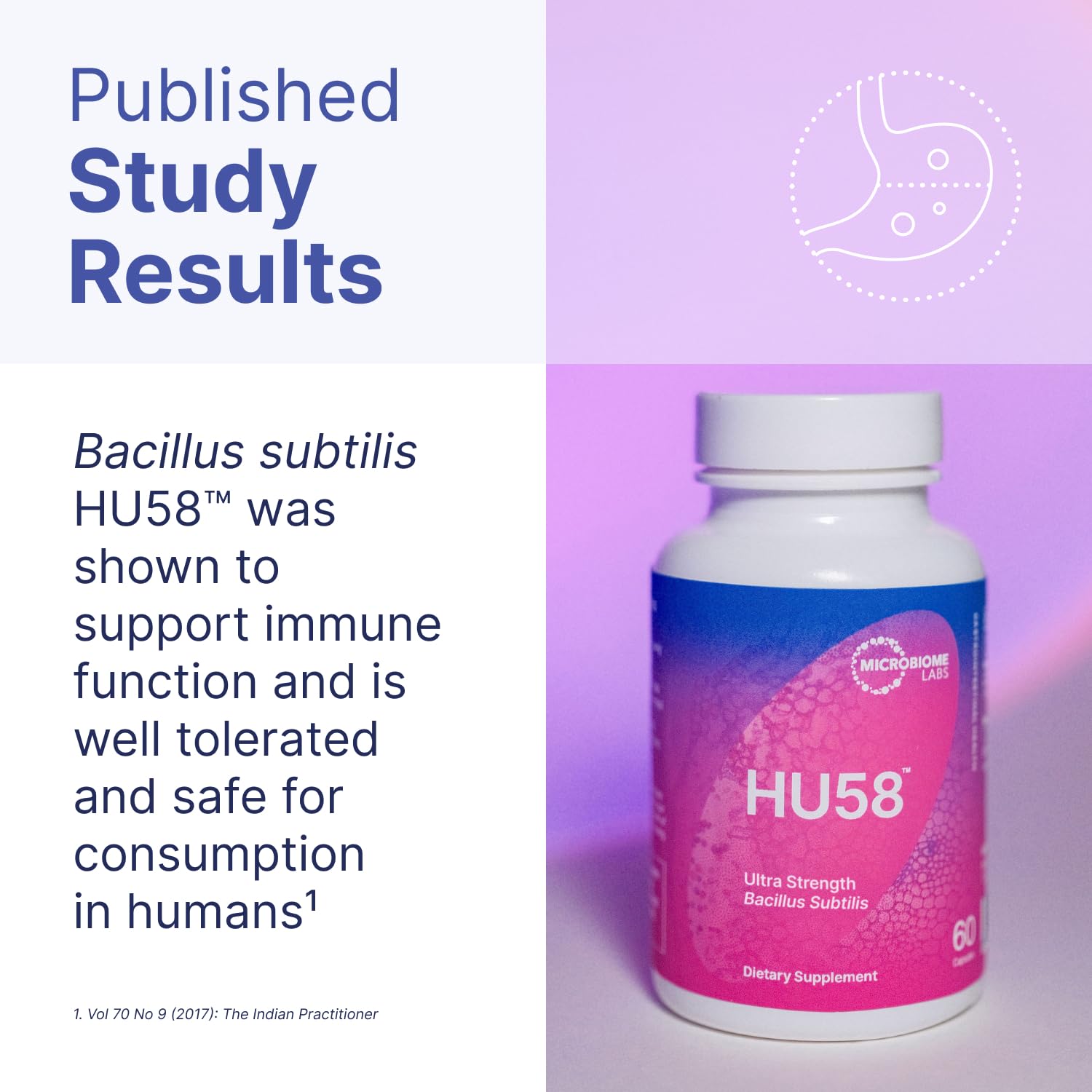 Microbiome Labs Daily Probiotic Capsules 40g with packaging