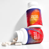 Microbiome Labs MegaQuinD3 Vitamin D3 + K2 Supplement capsule close-up