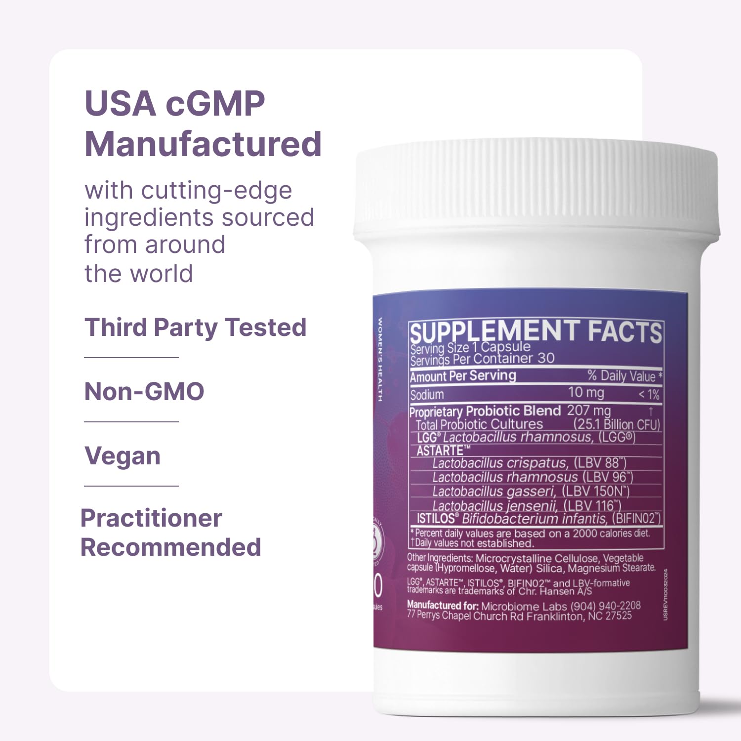 Microbiome Labs Pregnancy Support Probiotic 45g lifestyle scene