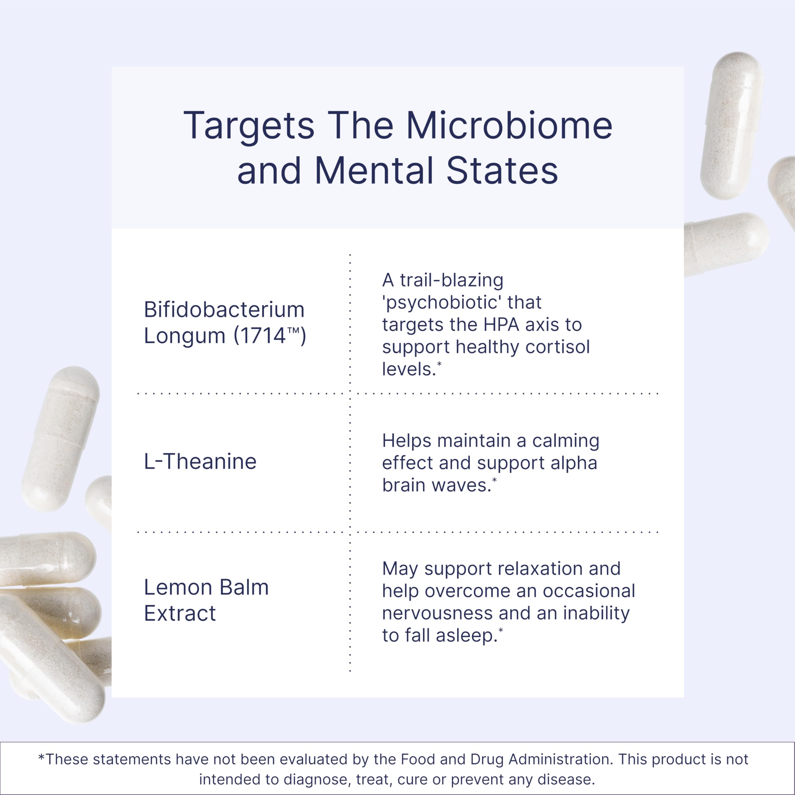Microbiome Labs Zenbiome Sleep bottle side view