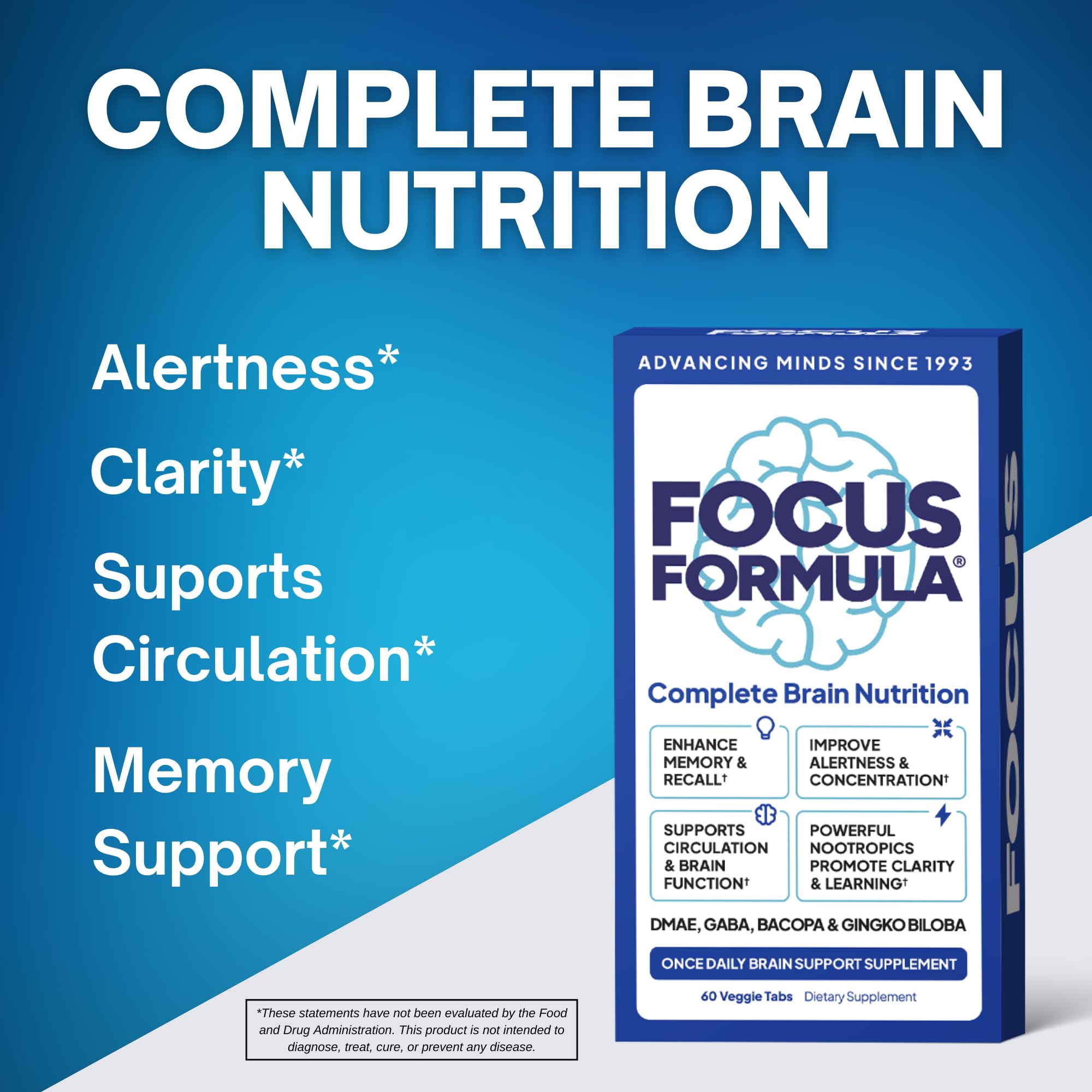 Microbiome Plus Focus Formula capsules in a hand
