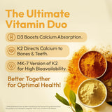 Mida Health Vitamin D3 & K2 Supplement bottle back view