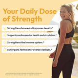 Mida Health Vitamin D3 & K2 Supplement bottle side view