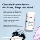 Mida Health Zenful Sleep Supplement bottle with cap open