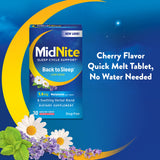 MidNite Back to Sleep 1.5 mg tablets close-up