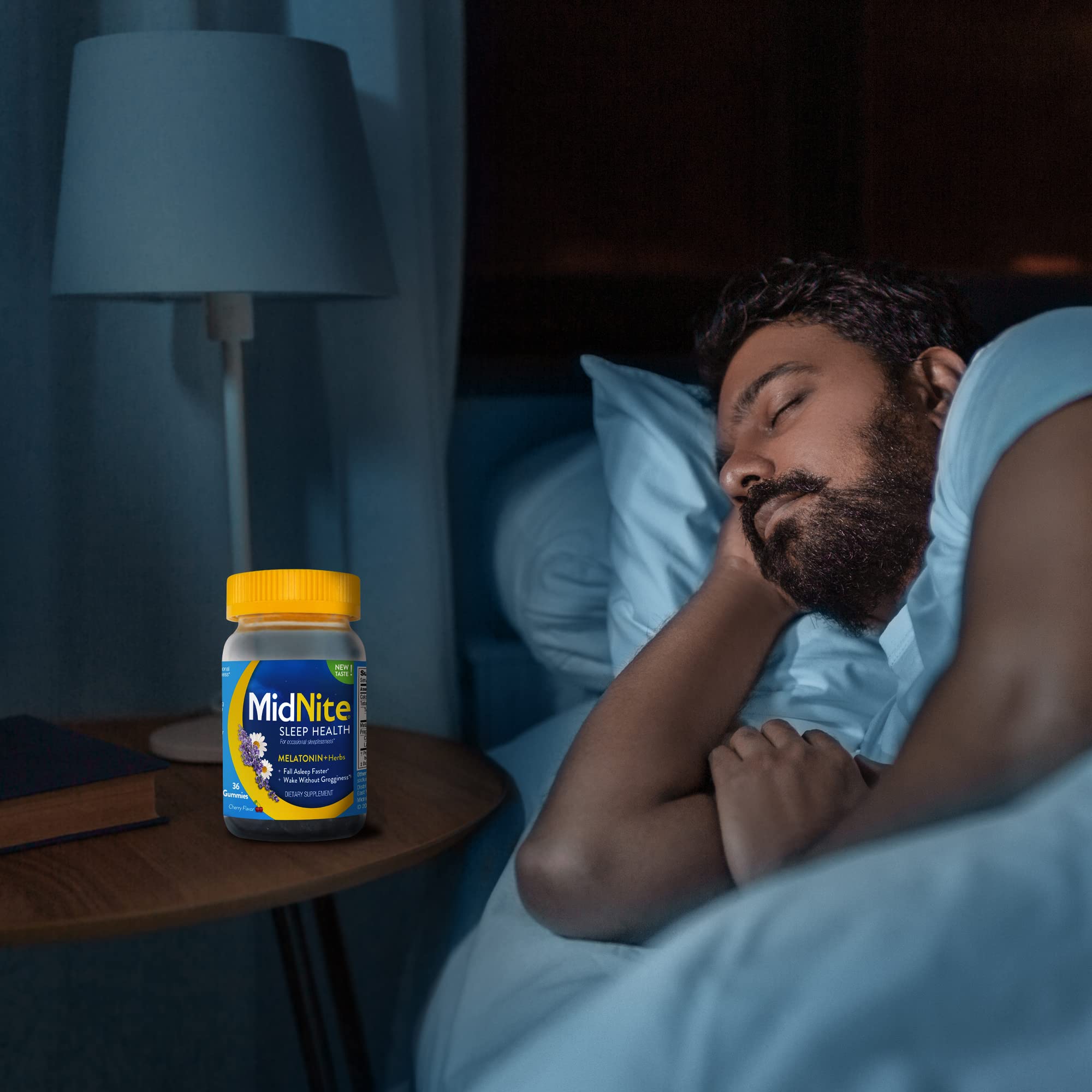 MidNite Deep Sleep gummies showing cherry flavour