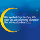 MidNite Deep Sleep gummies with a glass of water